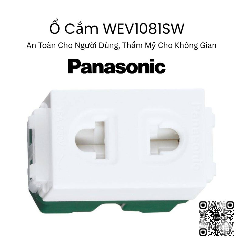 Ổ Cắm WEV1081SW có màn che: An Toàn Cho Người Dùng, Thẩm Mỹ Cho Không Gian